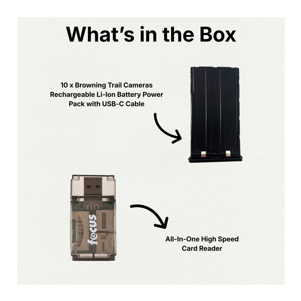 Browning Trail Cameras Rechargeable Battery Power Pack (10-Pack) Bundle