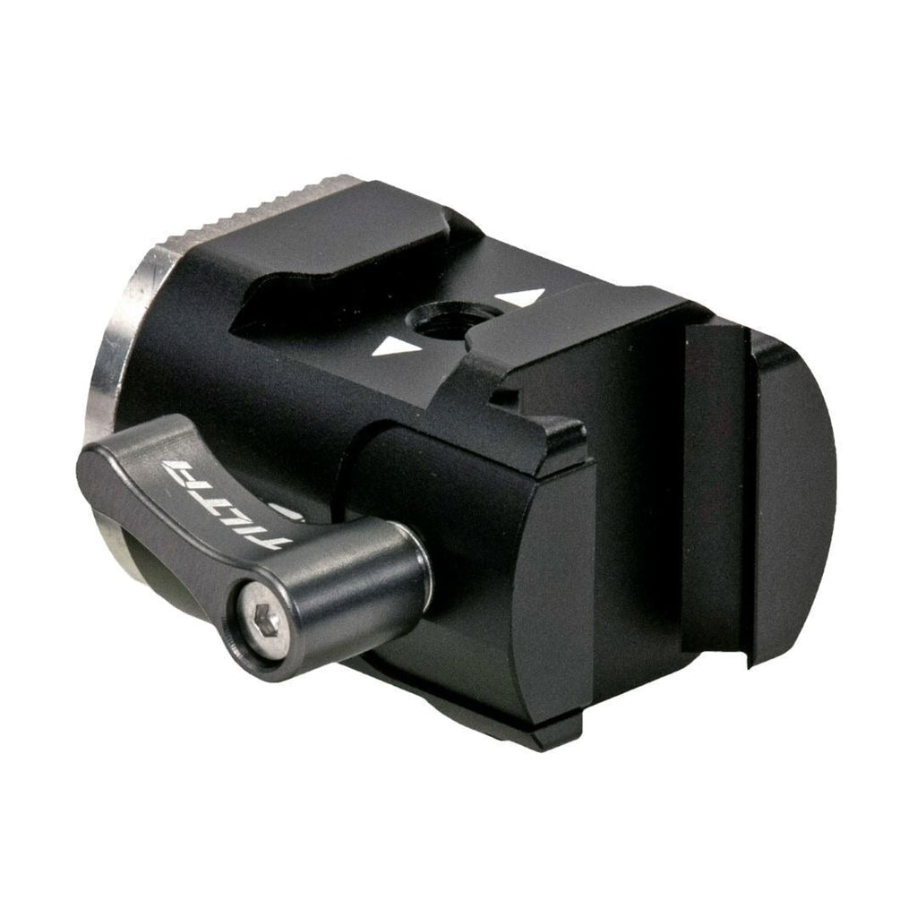 Tilta Right-Side NATO Rail to Rosette Adapter with Cold Shoe Receiver for DJI Gimbal (Black)