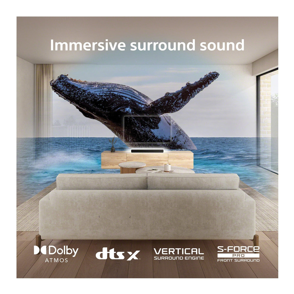 Sony HT S2000: 3.1ch Dolby Atmos and DTS:X Surround Sound Soundbar Bundle