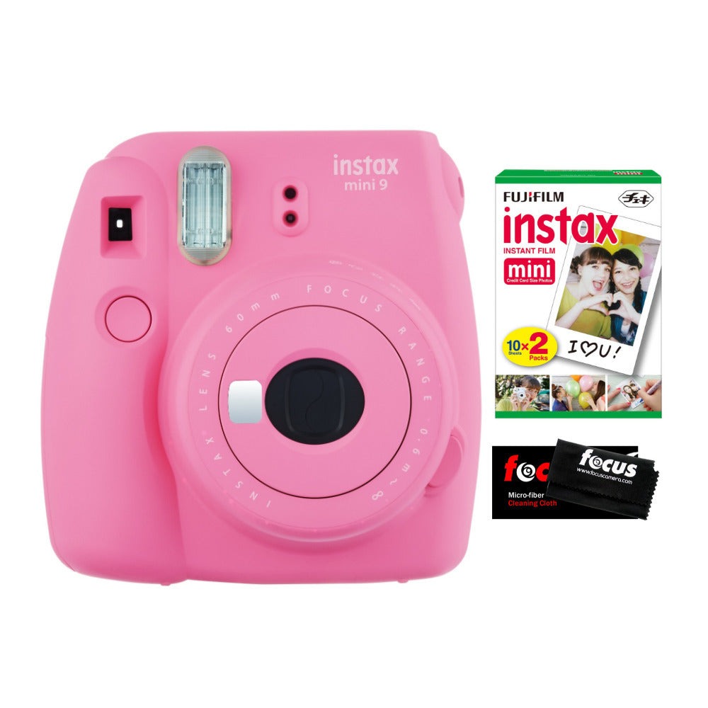 Fujifilm Instax Mini 9 Instant Camera with Instax Mini Film Twin Pack Bundle