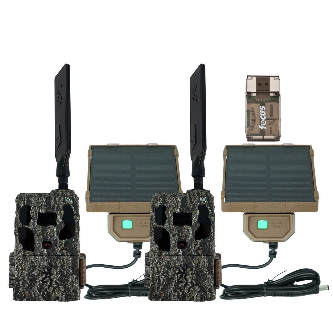 Browning Trail Camera Defender Pro Scout Max HD 46MP Bundle with Solar Pack
