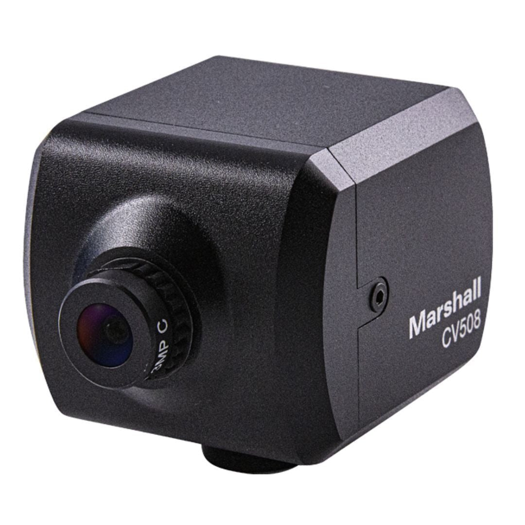 Marshall CV508 Micro POV Camera with Sony 6.46mm Solid-State Image Sensors (HDMI and 3GSDI, Black)