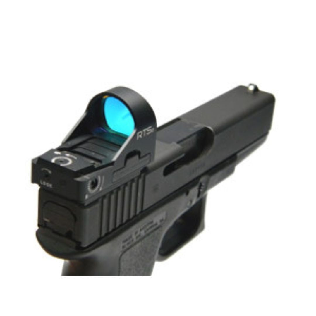 C-MORE RTS2R V5 Micro Red Dot Sight with Rail Mount and Motion Sensing System, Black (10 MOA)