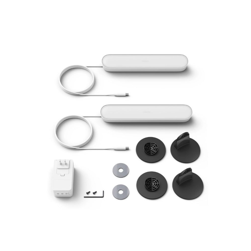 Philips Hue Smart Play Light Bar 2-Pack White and Color Ambiance Smart LED