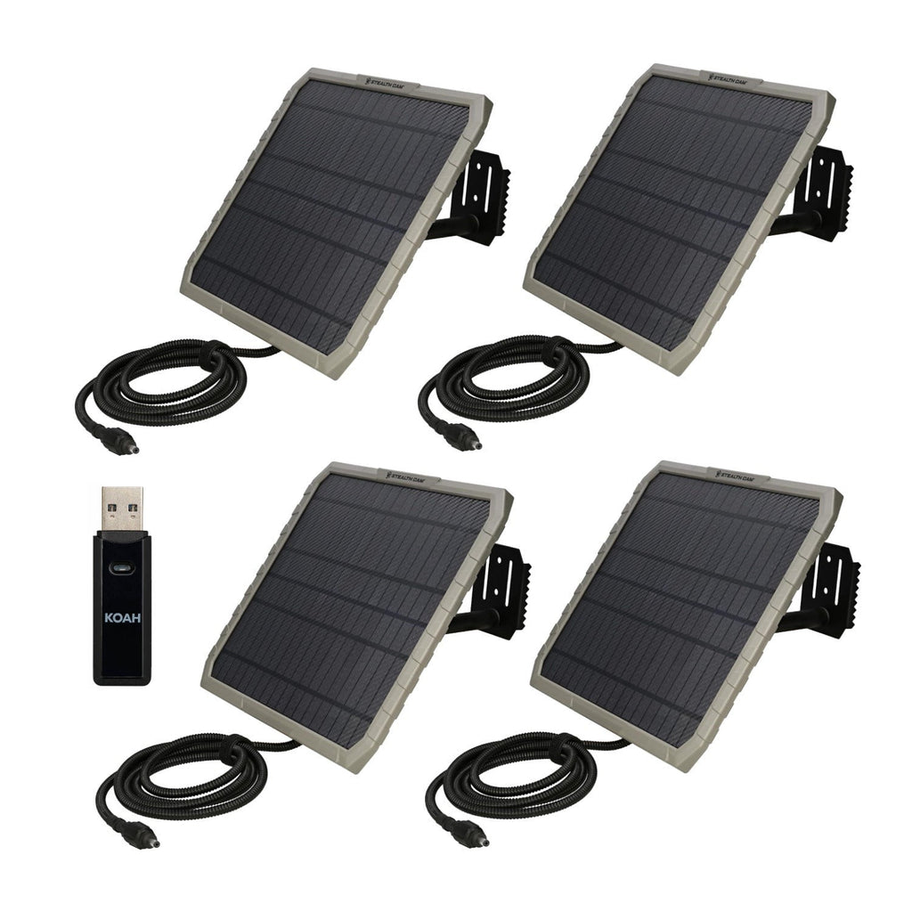 Stealth Cam FieldMAX EX 10-Inch Solar Panel (10-Pack) Bundle with Card Reader