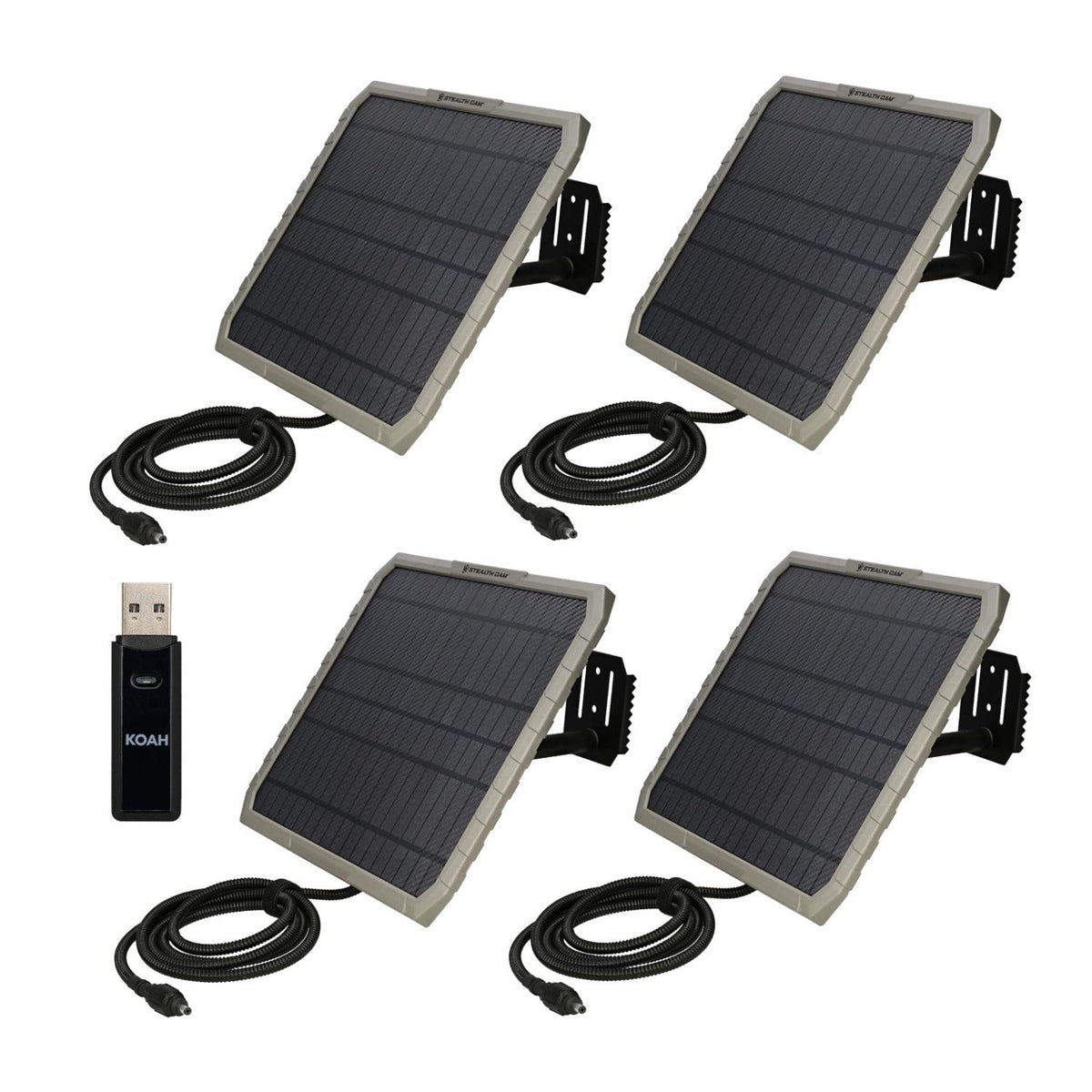 Stealth Cam FieldMAX EX 10-Inch Solar Panel (10-Pack) Bundle with Card Reader