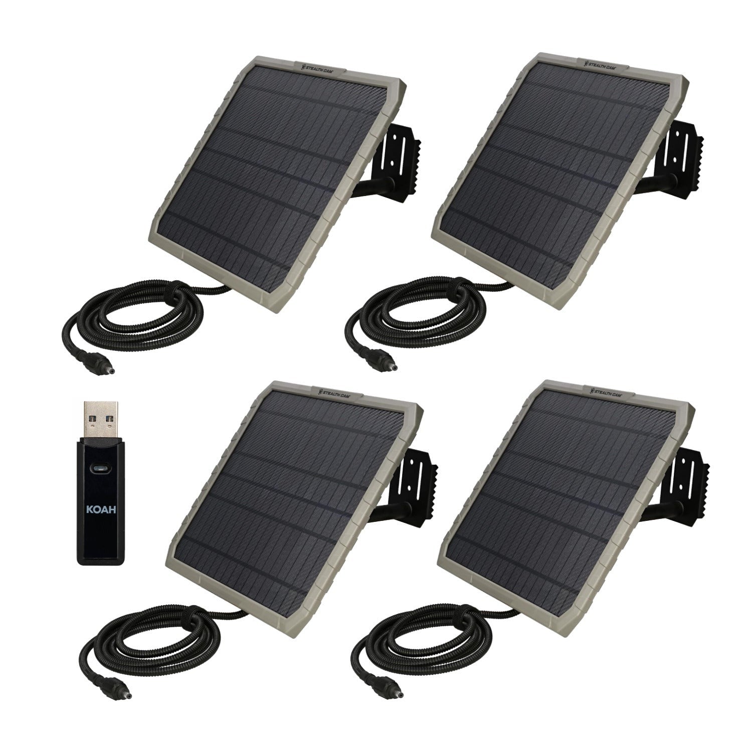 Stealth Cam FieldMAX EX 10-Inch Solar Panel (10-Pack) Bundle with Card Reader