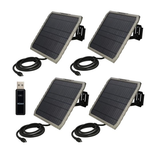 Stealth Cam FieldMAX EX 10-Inch Solar Panel (10-Pack) Bundle with Card Reader