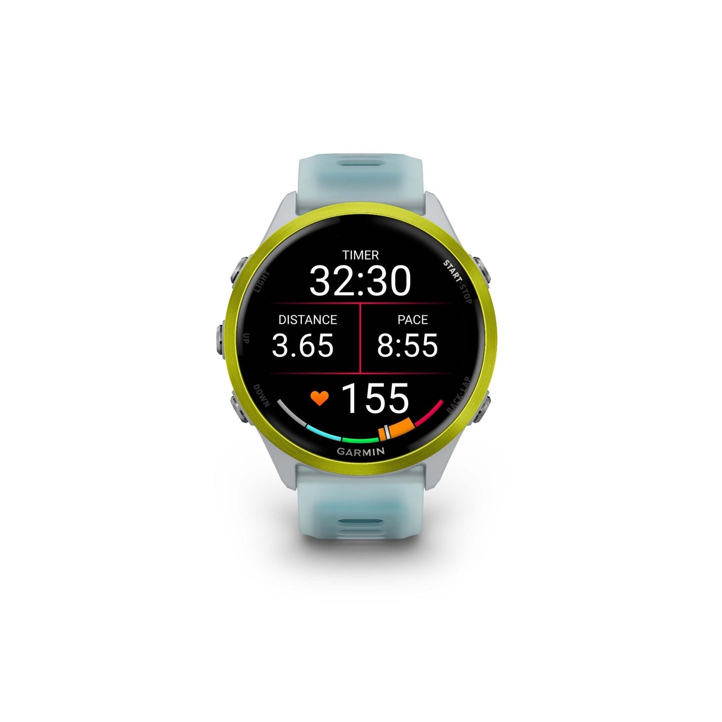 Garmin Forerunner 570 - 47mm GPS Smartwatch Amp Yellow/Whitestone Turquoise Band