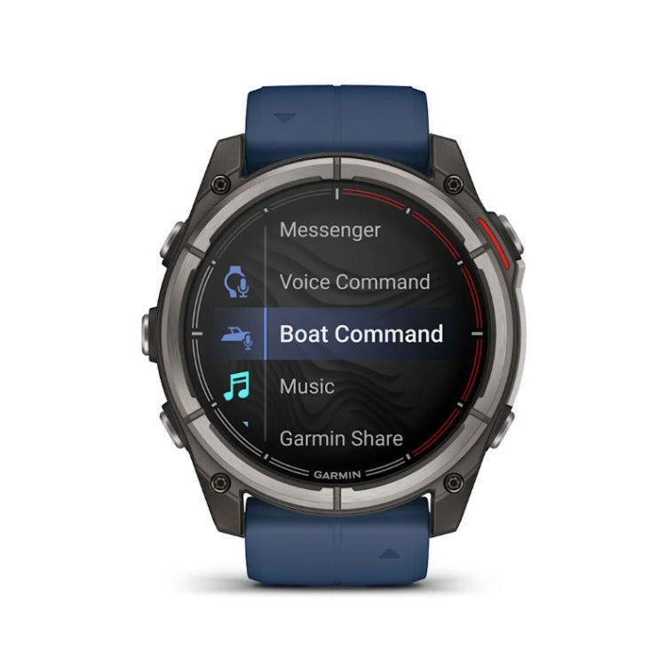 Garmin quatix 8 AMOLED Marine GPS Smartwatch (51mm, Titanium/Captain Blue) (Used)