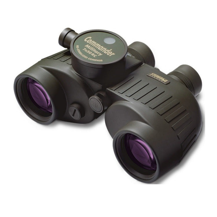 Steiner Optics 7x50 Military M750rc Binoculars with Illuminated HD Stabilized Compass and Auto Focus