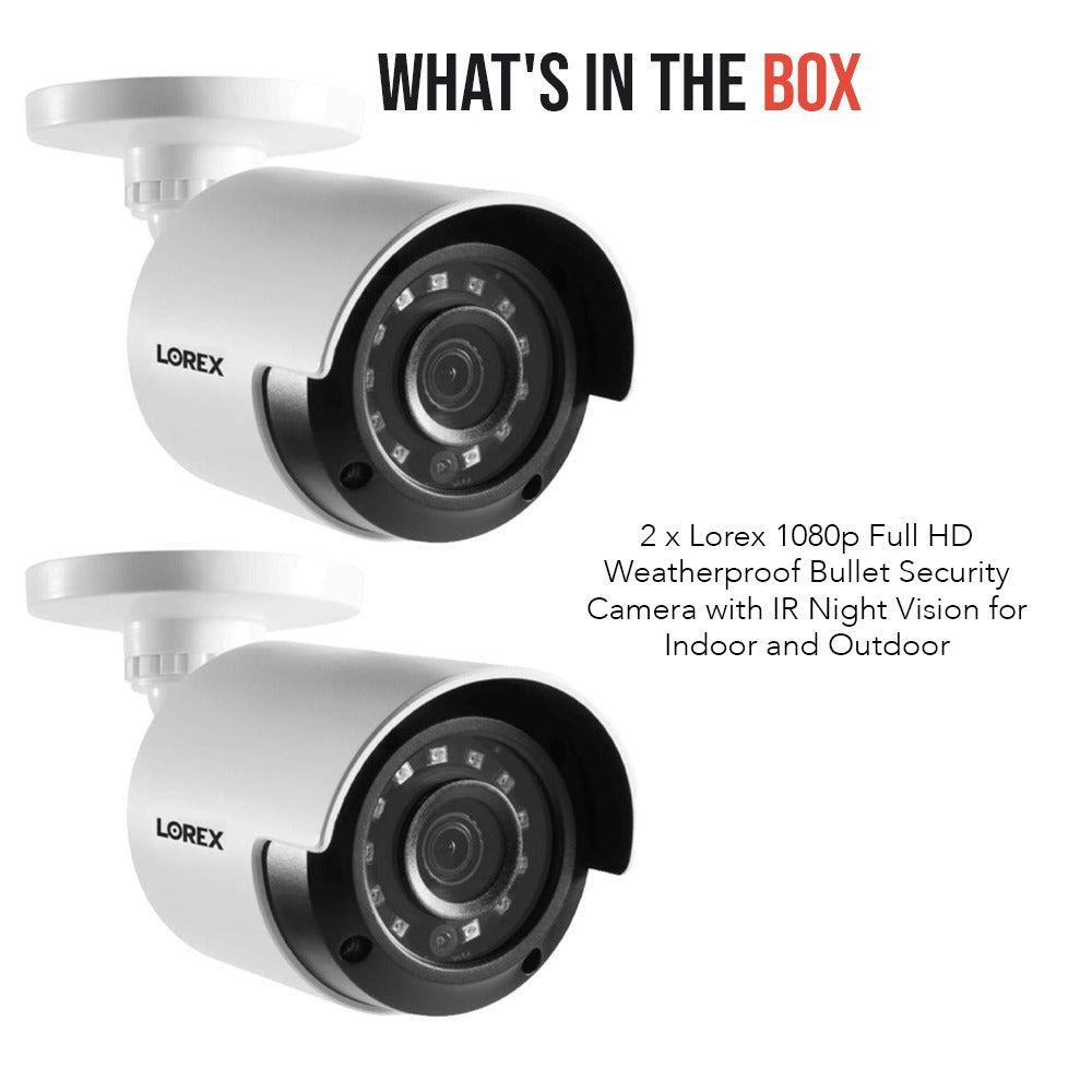 Lorex LBV2531W 1080p HD Analog Bullet Security Camera (2-Pack)
