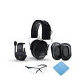 Walker's Razor Slim Electronic Earmuffs (Black) with Attachment Bundle