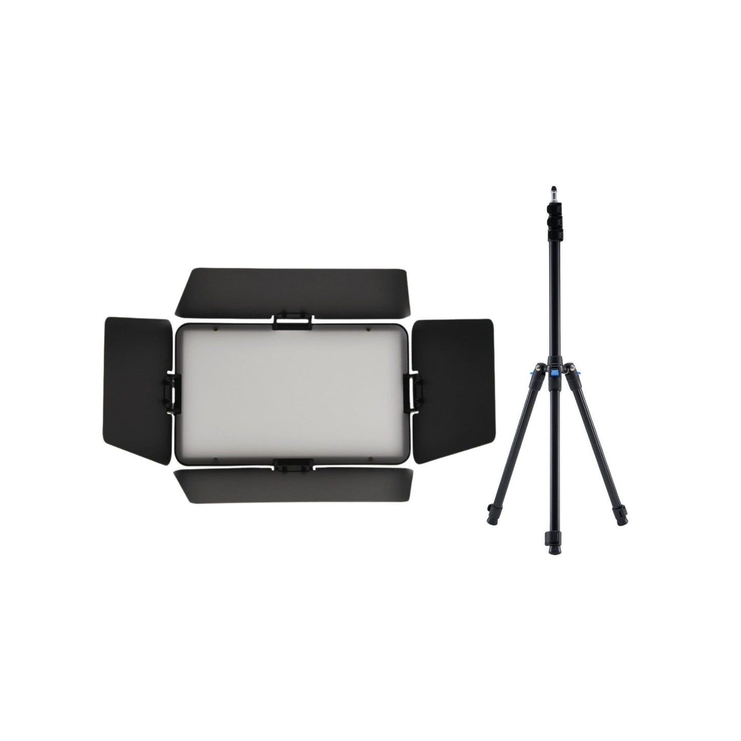 Amaran Pano 60c Barn Door with 6.5 Feet Light Stand (2 Items)