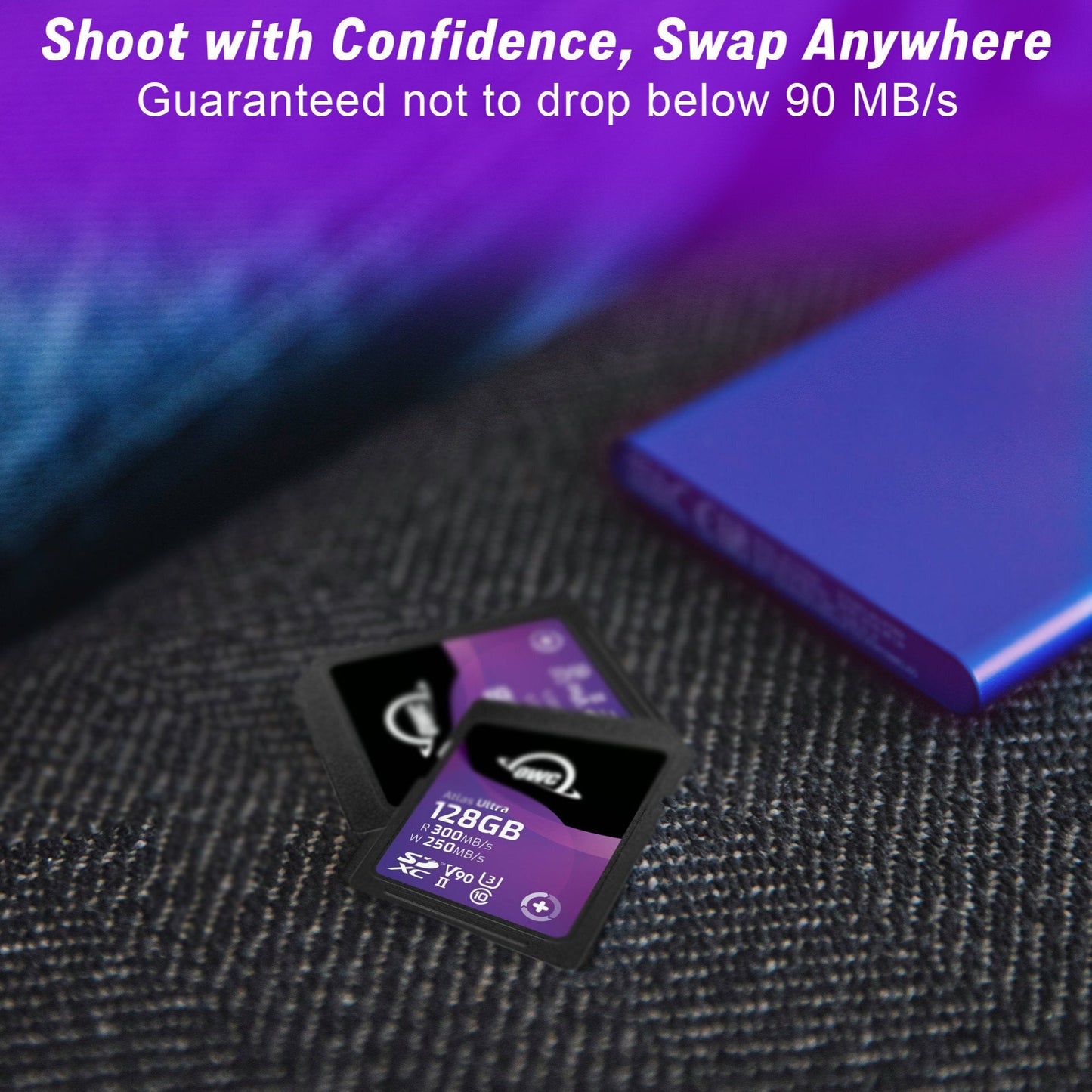 OWC 128GB Atlas Ultra UHS-II SDXC Memory Card Bundle