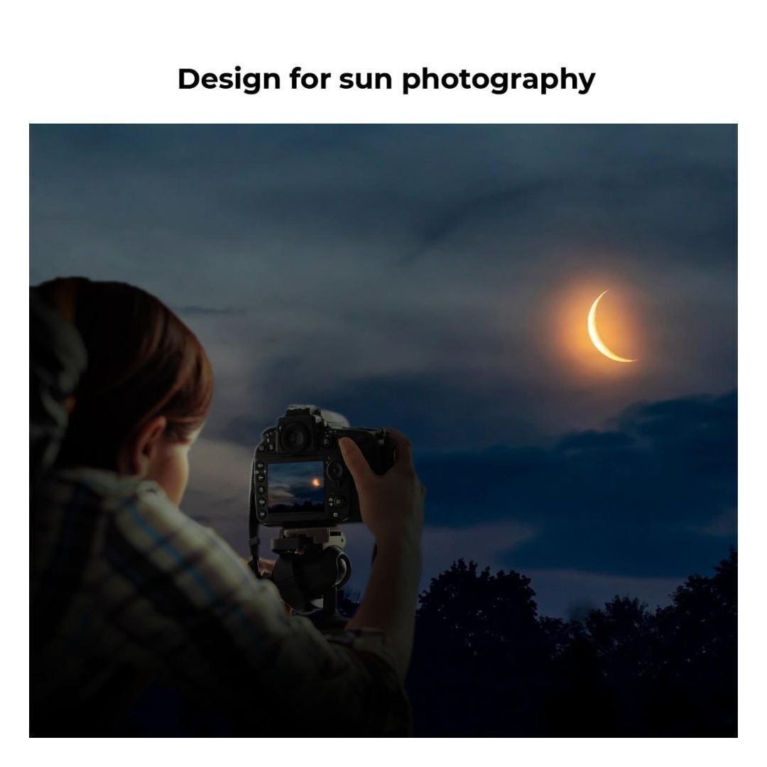 KF Concept Nano-X Series ND100000 77mm Solar Filter for DSLR with Ultra Slim Frame