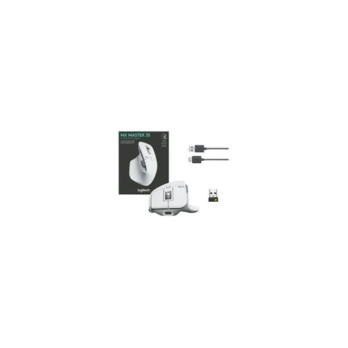 Logitech MX Master 3S Ergonomic Performance Wireless Mouse with Ultra-Fast Scrolling (Pale Gray)