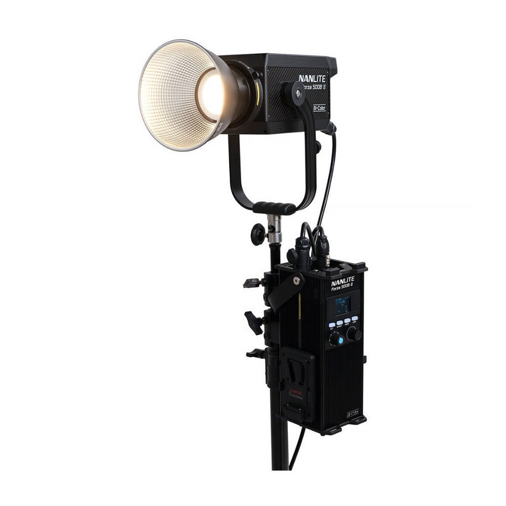 Nanlite Forza 500B II LED Monolight with V-Mount Batteries and Charger Kit