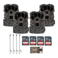 Stealth Cam Browtine 14MP Camera with Trail Camera Bundle (4-Pack)