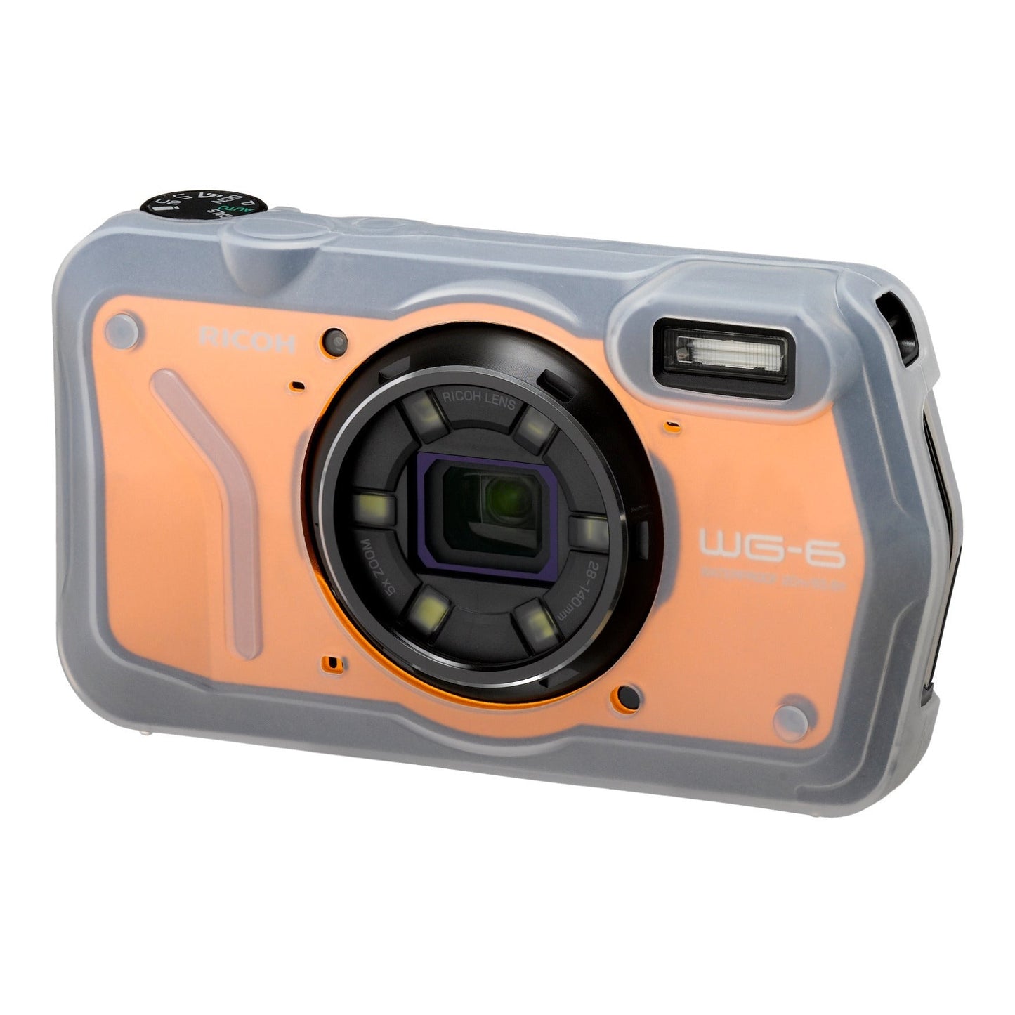 Ricoh WG-6 Digital Camera (Orange)
