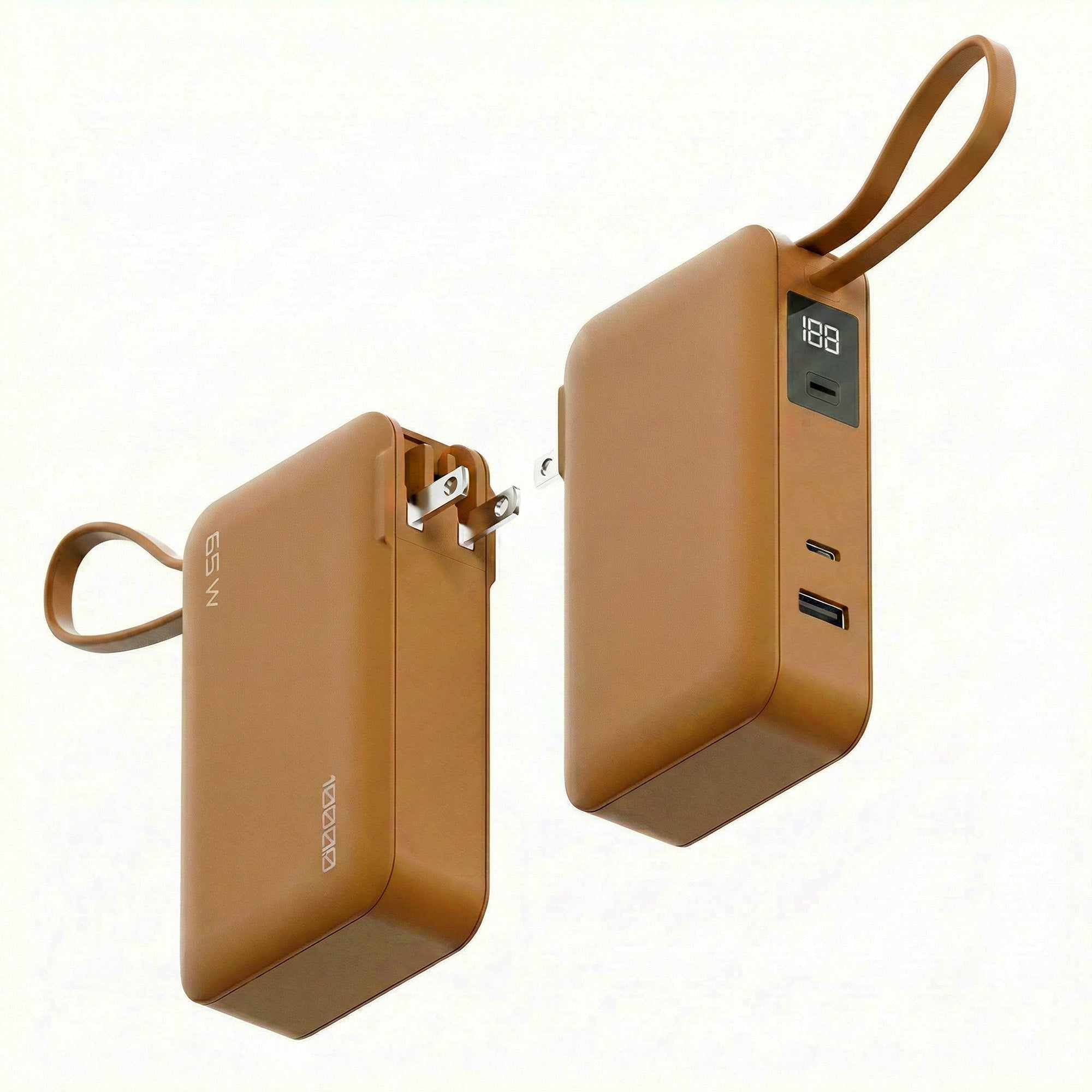 ReelCharge 10,000 mAh 65W Power Bank Flex (Orange)