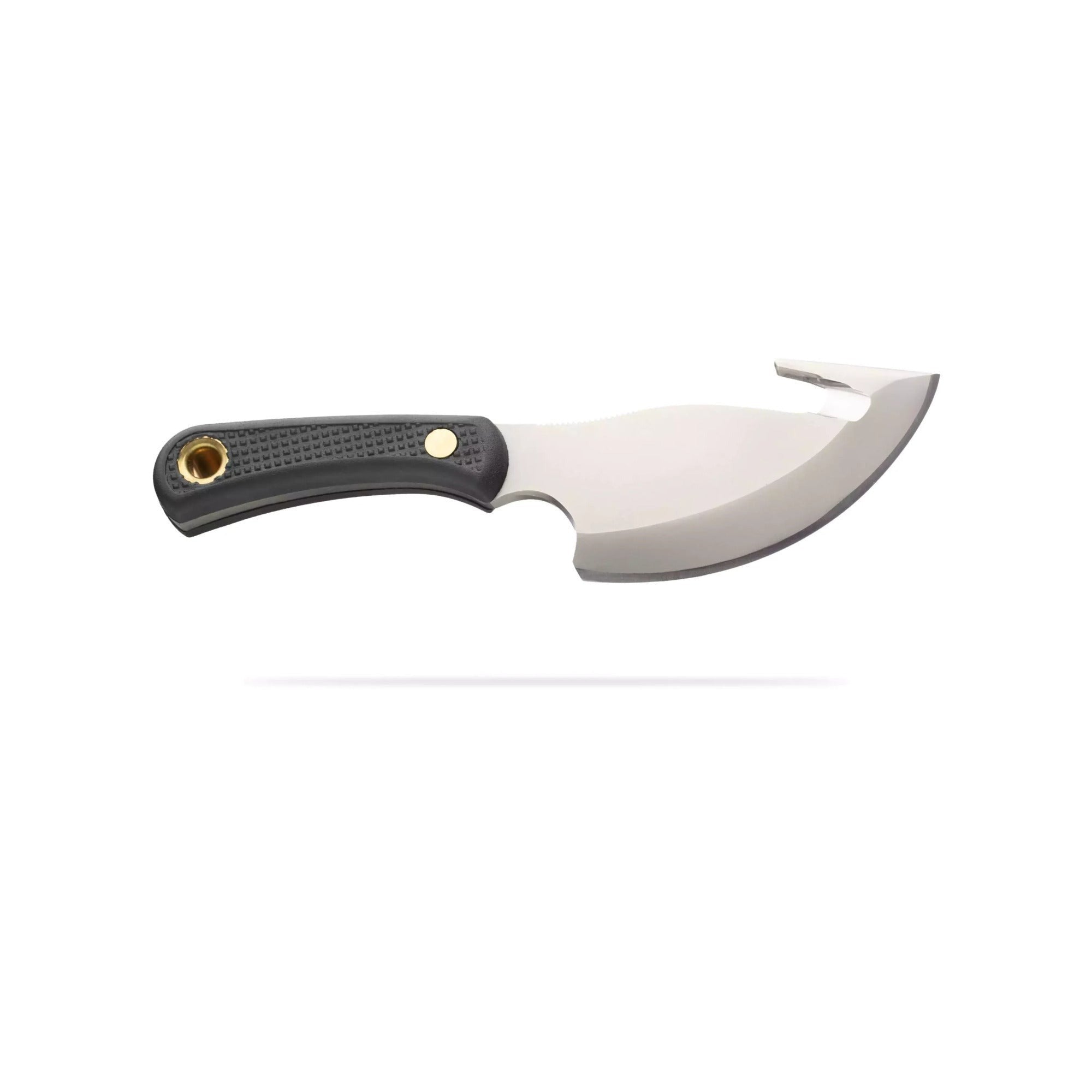 Knives of Alaska Light Hunter D2 Tool Steel Blade with Leather Sheath (Black)
