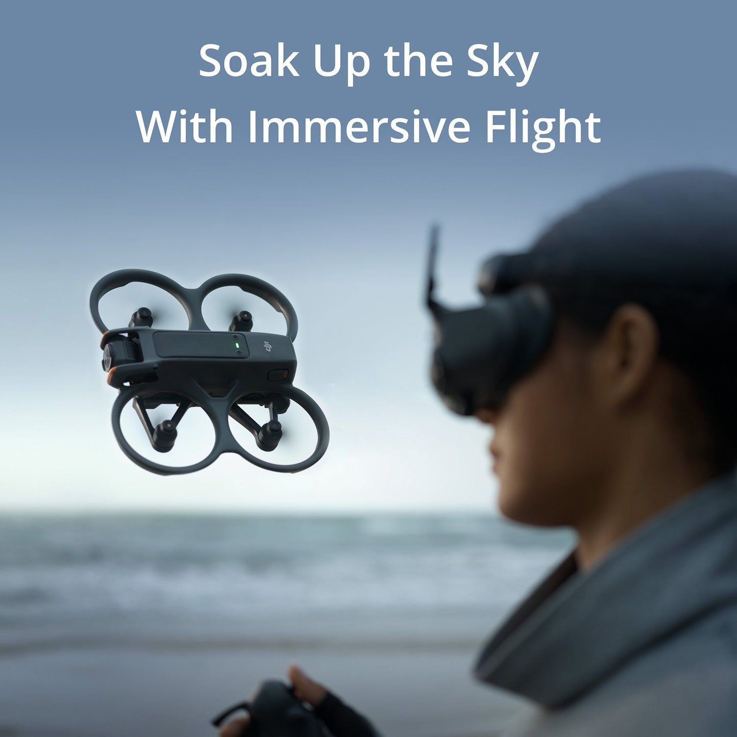 DJI Avata 2 (Drone Only) FPV Drone with Camera 4K and Immersive Flight Experience