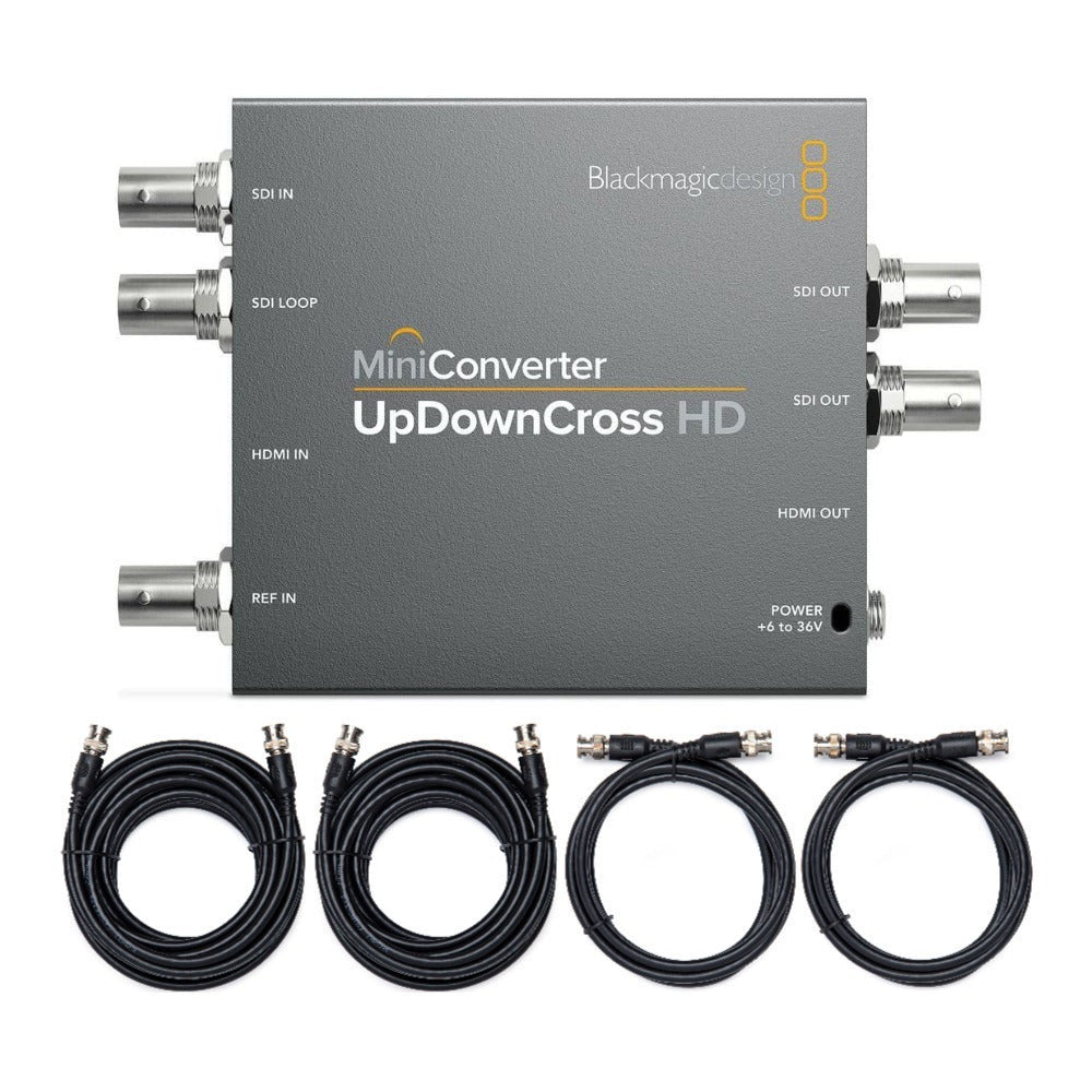 Blackmagic Design Mini Converter UpDownCross HD Bundle with SDI Video Cables