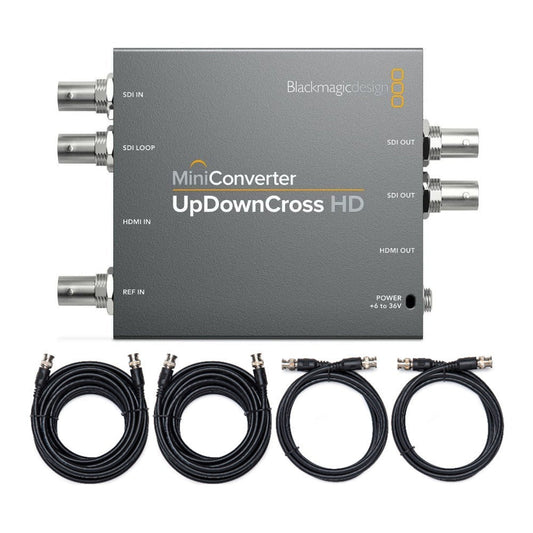 Blackmagic Design Mini Converter UpDownCross HD Bundle with SDI Video Cables