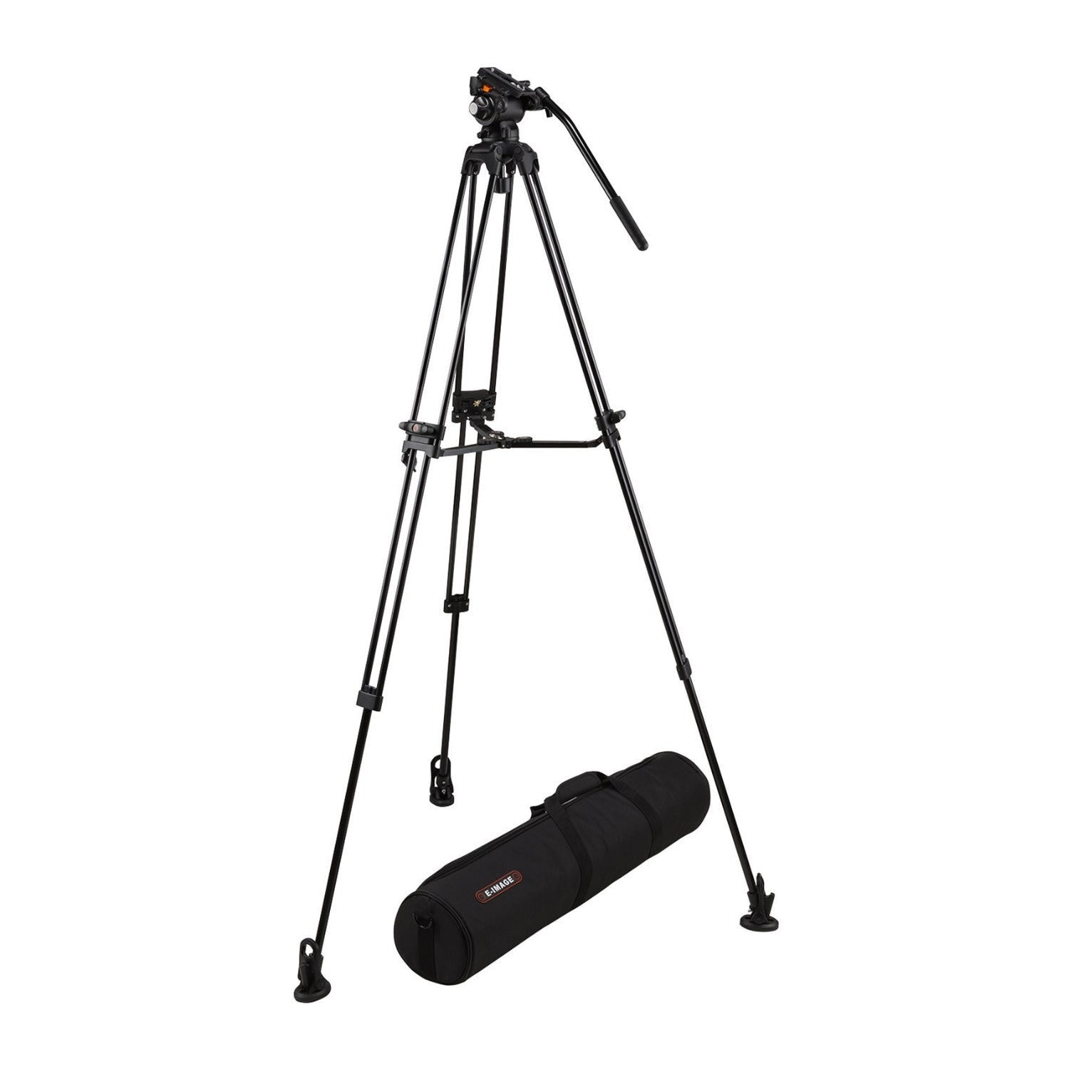 E-Image 2-Stage Aluminum Camera Tripod Kit with GH03 Fluid Head