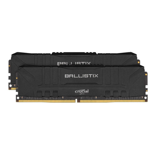 Crucial Ballistix CL16 UDIMM 32GB DDR4-2666 Gaming Memory Kit (2 x 16GB, Black)