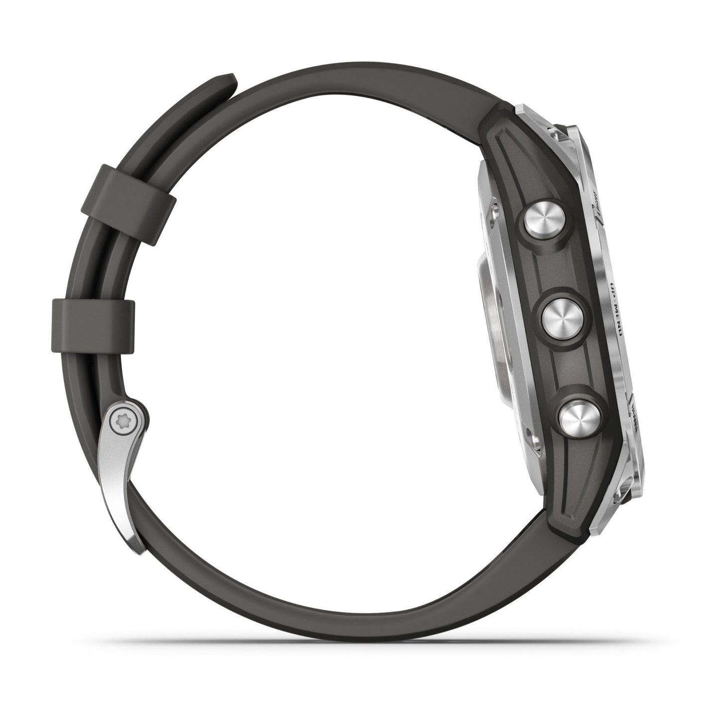 Garmin Fenix 7 Multisport GPS Watch with Graphite Band (Standard Edition Silver)