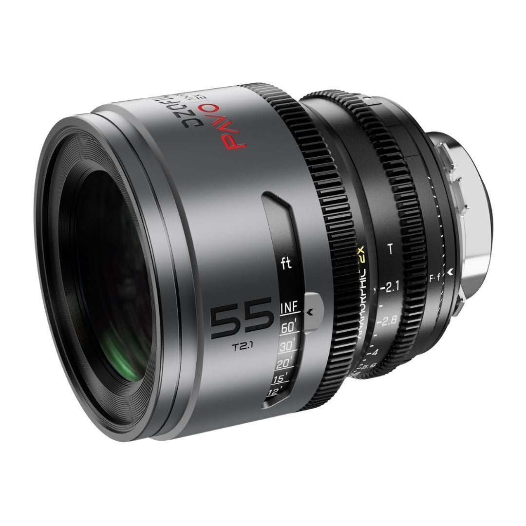DZOFilm Pavo 2x Anamorphic T2.1 and T2.4 3-Lens Set with Neutral Coating (Space Gray and Black)