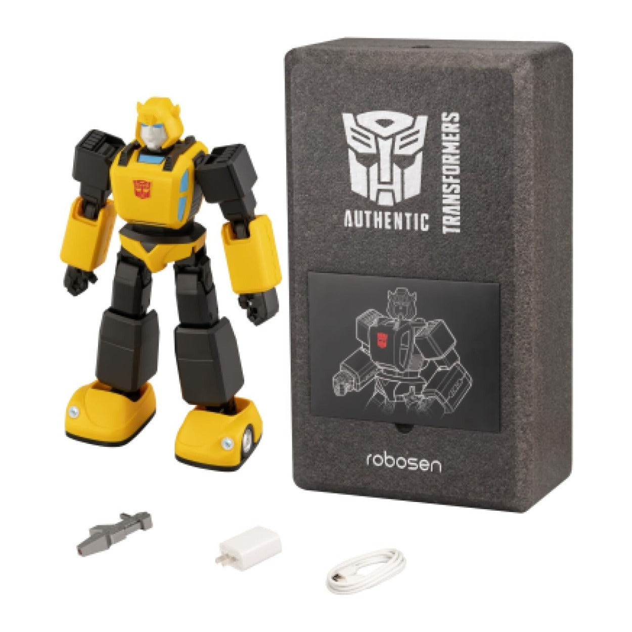 Robosen Bumblebee G1 Programmable Robot Toy with Voice and App Control, 17 Joints, Authentic Sounds