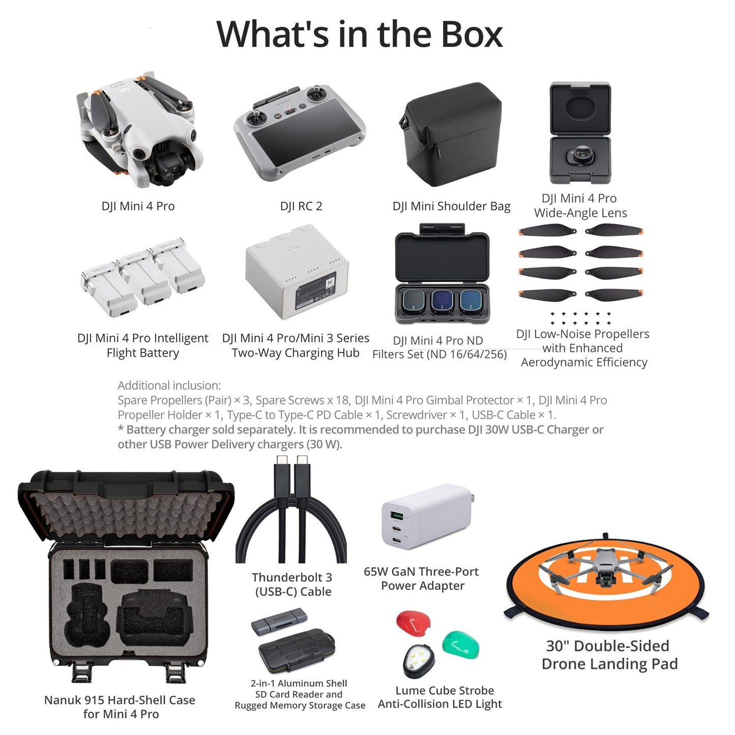 DJI Mini 4 Pro Drone Fly More Combo with RC 2 Controller and Ultimate Flight Bundle