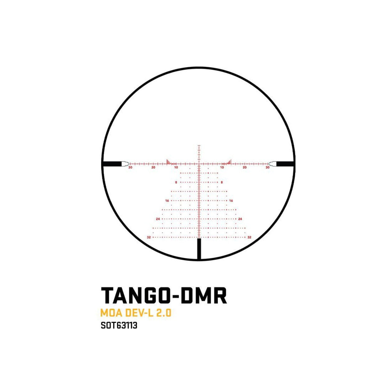 Sig Sauer TANGO-DMR 3-18x44mm 34mm Riflescope (MOA DEV-L 2.0 Illuminated FFP)