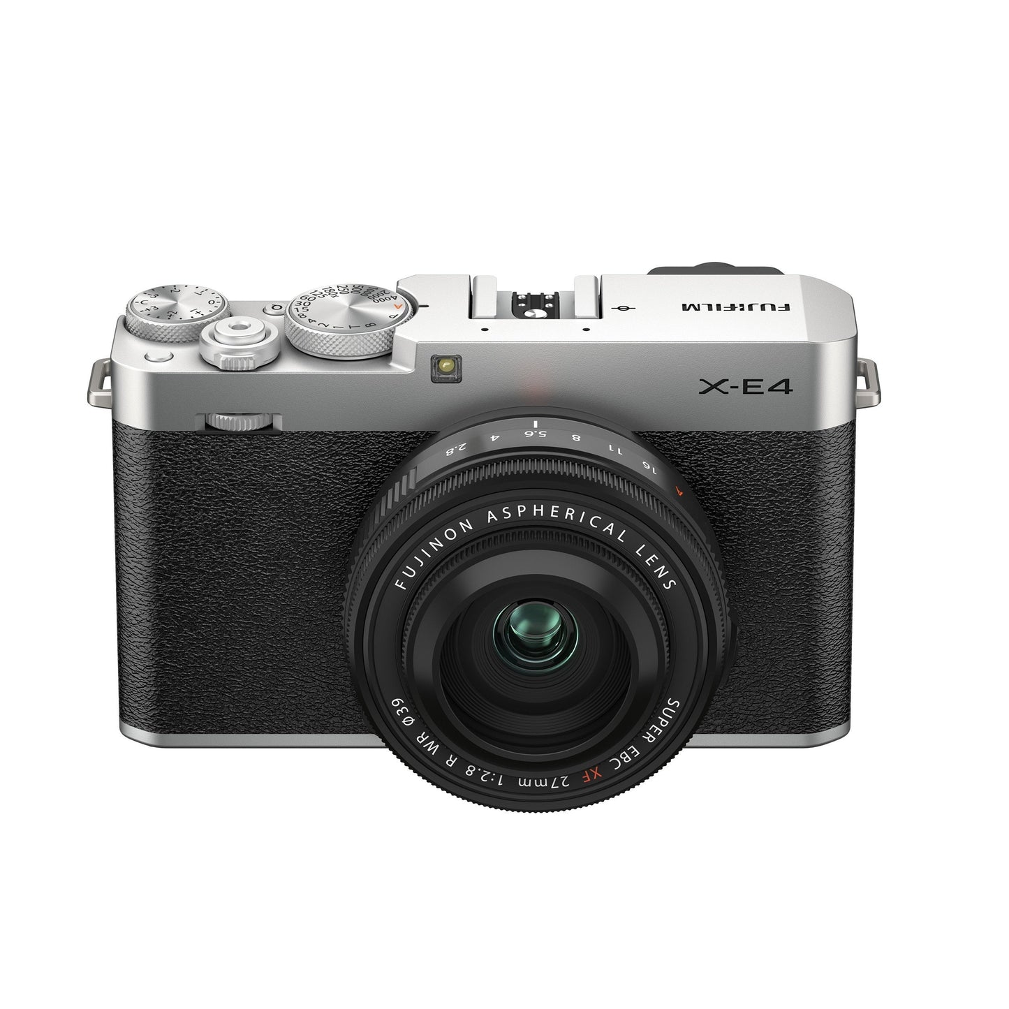 Fujifilm X-E4 Mirrorless Camera Body with XF 27mm f/2.8 R WR Lens Kit (Silver)