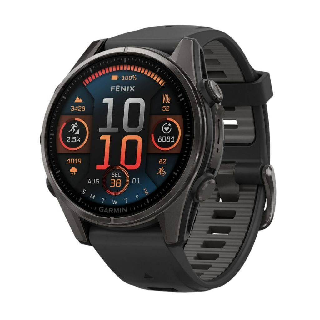 Garmin fēnix 8 AMOLED Sapphire GPS Smartwatch (43mm, Black/Pebble Gray) (Used)