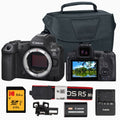 Canon EOS R5 Mark II Digital Mirrorless Camera with Memory Card and Bag Bundle