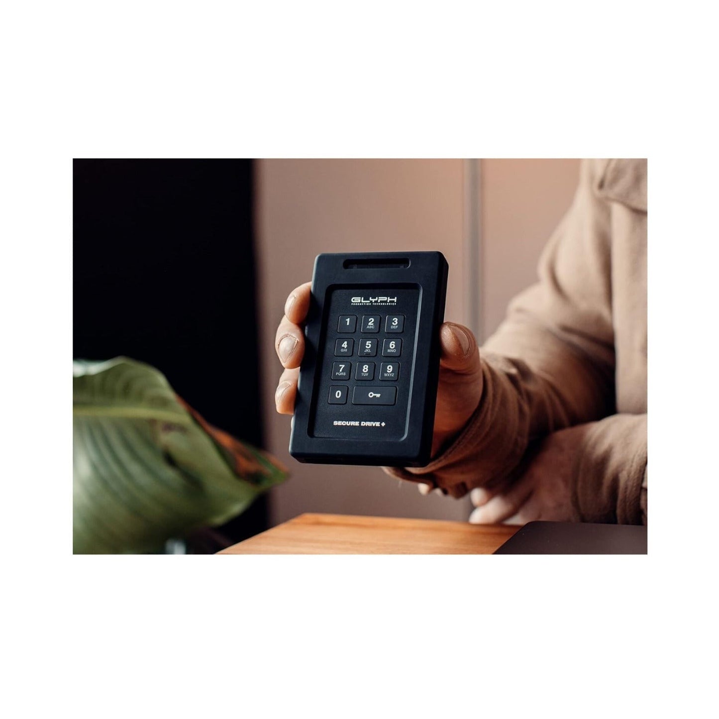 Glyph SecureDrive+ 5TB Encrypted External Drive with Keypad, Rugged Tamper-Proof