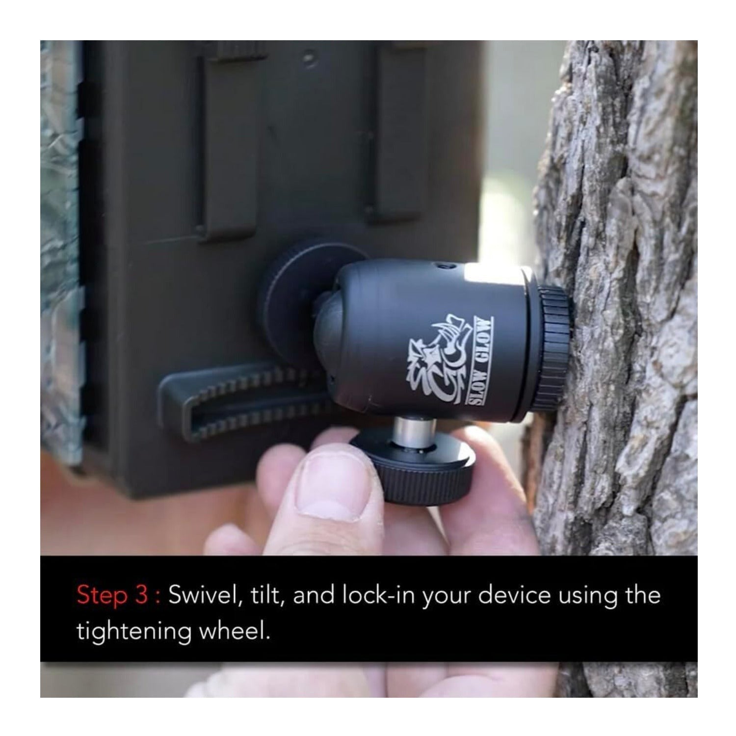 Slow Glow Maverick Infinity Camera Tree Mount with Adjustable Ball Head Bundle