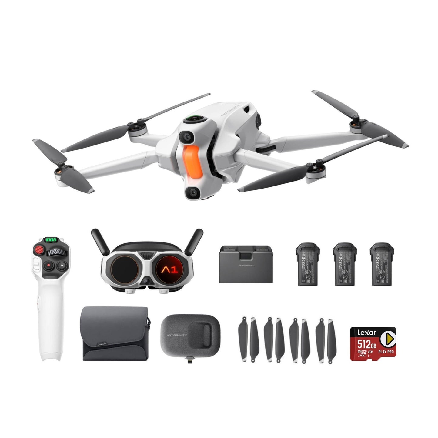 Antigravity A1 8K 360 Drone Explorer Bundle and 512GB PLAY PRO Memory Card