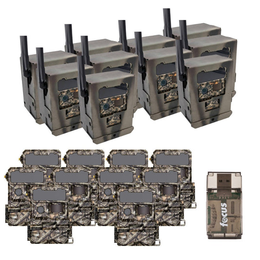 Yellowstone Y2 Cellular Trail Camera (10 Pack) with Security Box and Card Reader