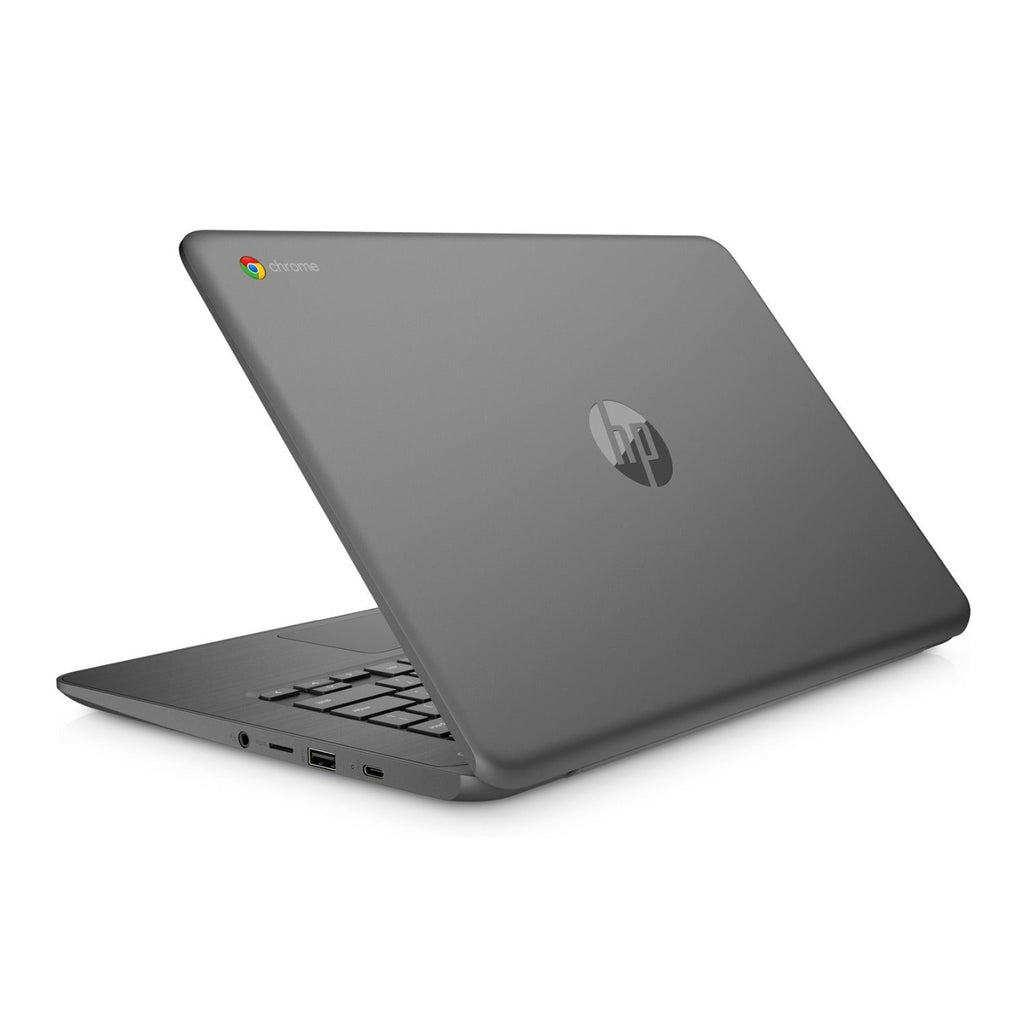 HP Chromebook 14-ca Laptop, 14" FHD, Intel N3350, 4GB RAM, 32GB eMMC (Certified Refurbished)