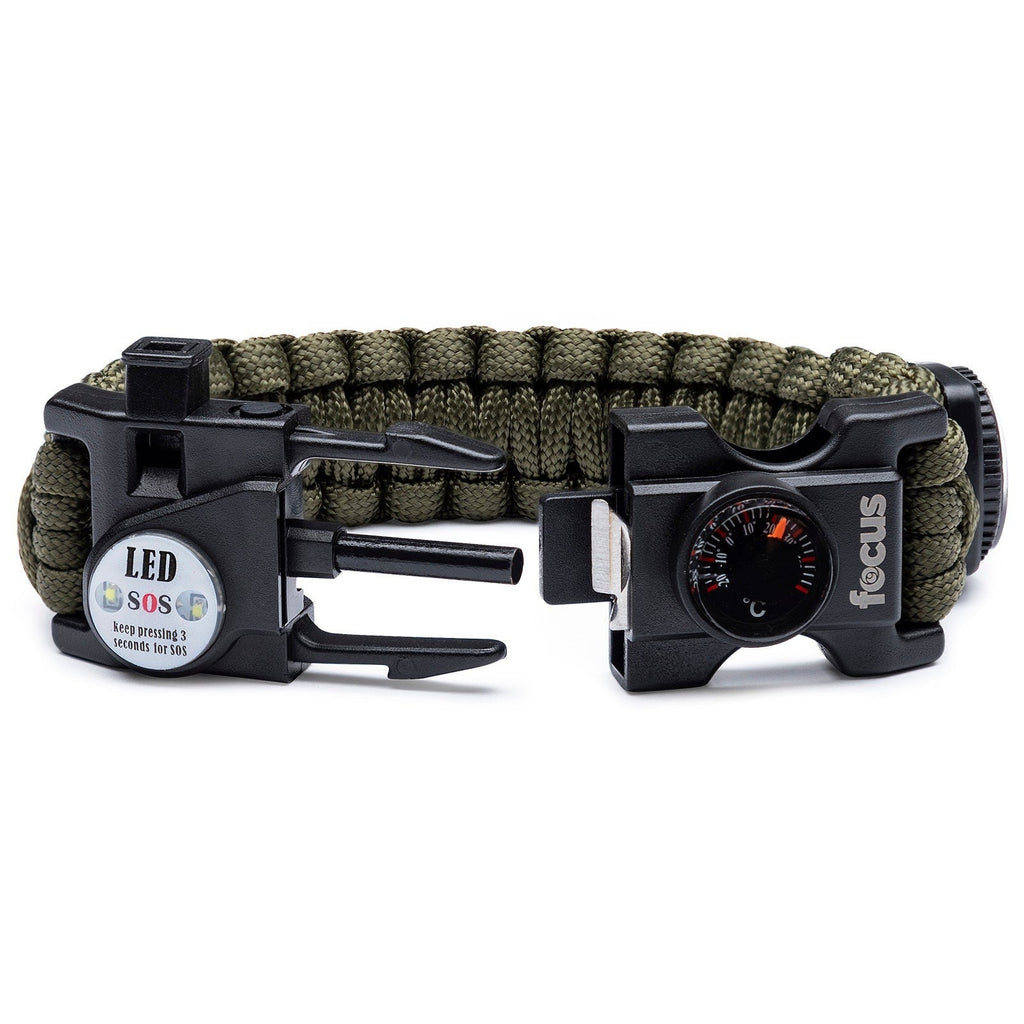 Spyderco Rescue 3 Lightweight Folding Knife with Multi-Tool Paracord Bracelet