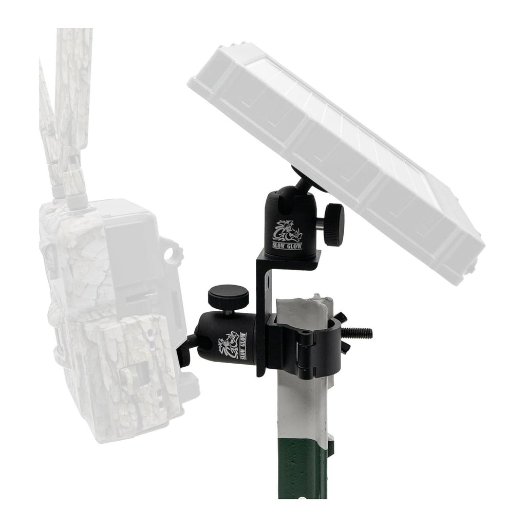 Slow Glow Maverick 2 Double Ballhead T-Post Mount and Card Reader Bundle