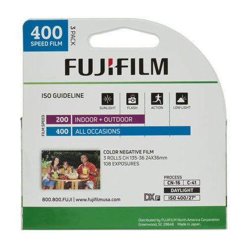 Fujifilm Fujicolor Superia X-TRA 400 Color Negative Film (3-Pack)