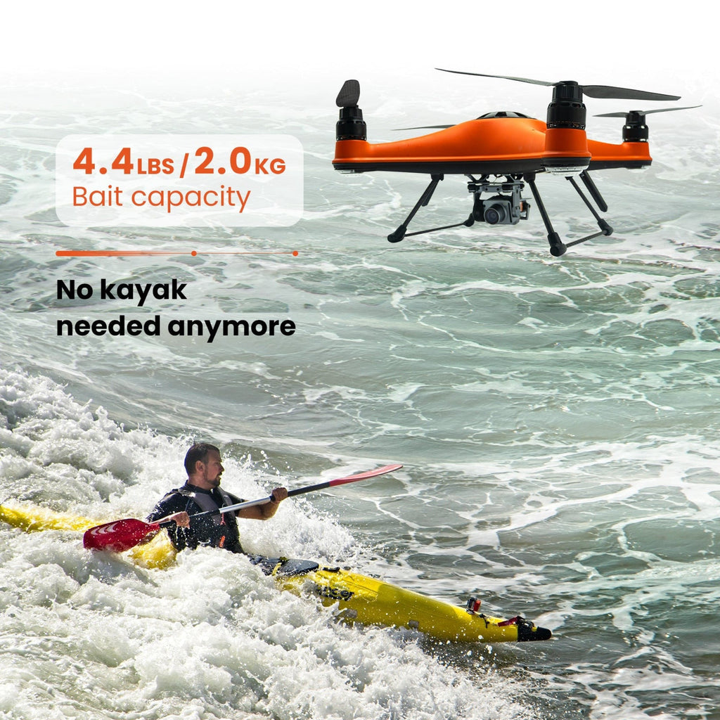 SwellPro Fisherman FD3 Waterproof Fishing Drone with 4K Camera and Accessories