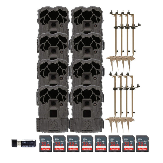 Stealth Cam 20MP Trail Camera with 60 Feet Range Detection (2-Pack) x 4 Bundle