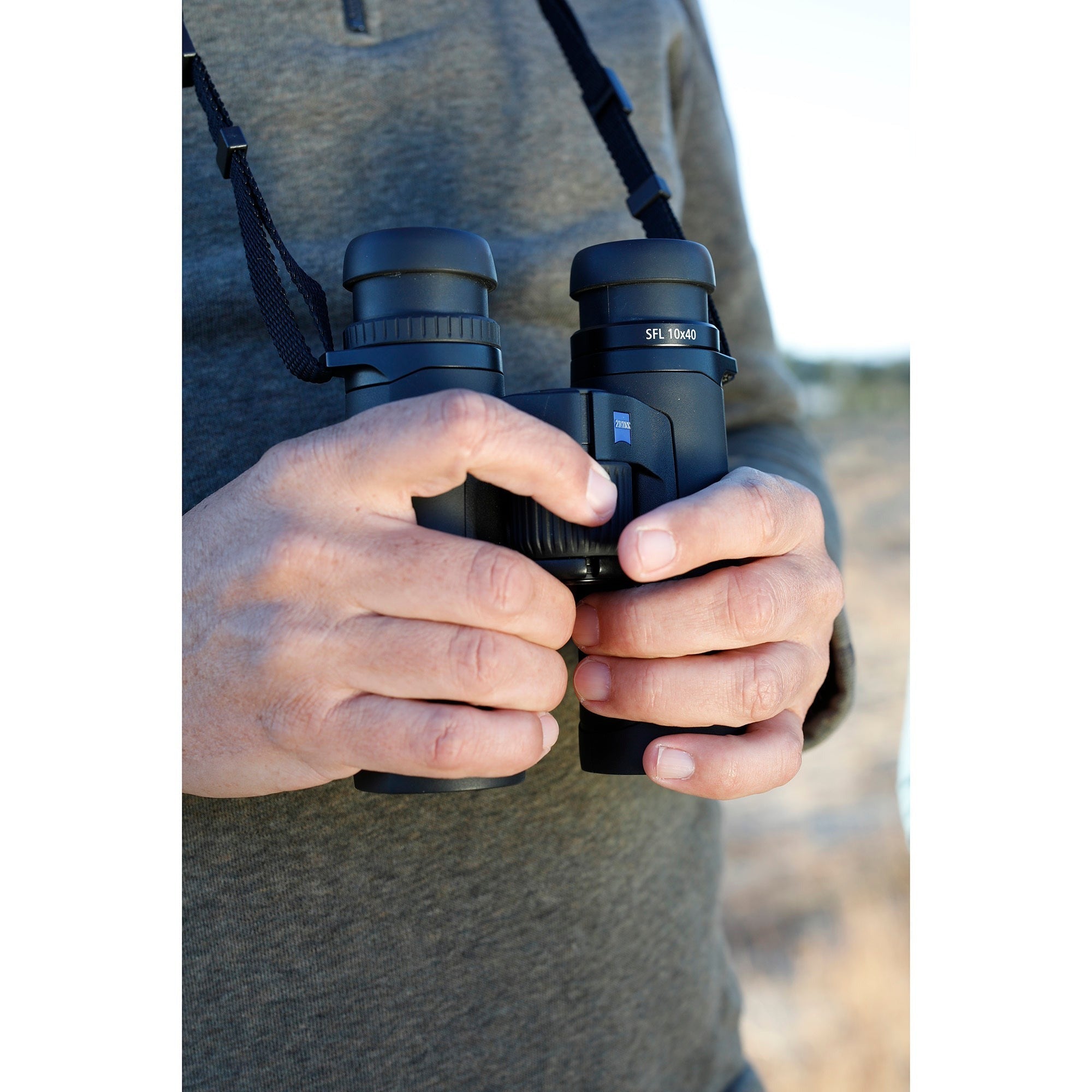 Zeiss Optics SFL 10x40 Compact Binoculars for Adults Bundle with Lens Care Kit
